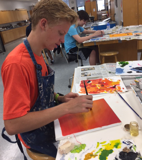 Image of a Student Painting