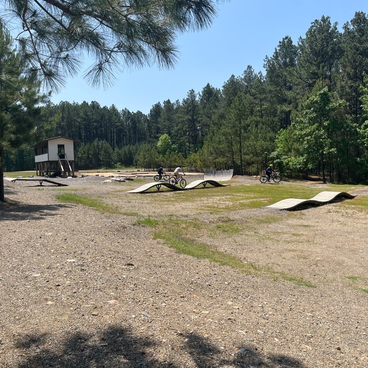 bike park before we hit the trails